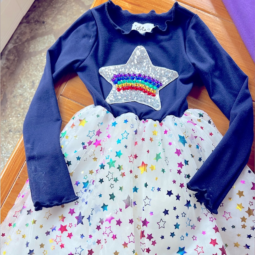 Lola and The Boys puff star dress
